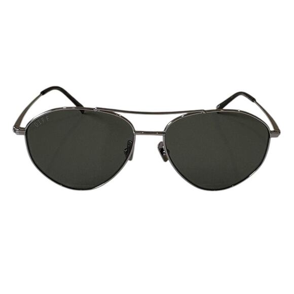 Diff Polarized Scout Aviator Sunglasses Light Gunmetal Green main image 5